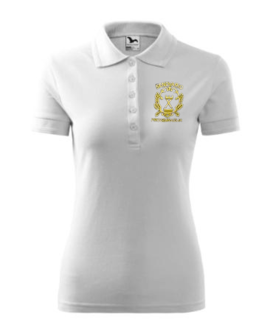 Klaipėdos Sendvario progimnazijos polo marškinėliai merginoms su logo 210