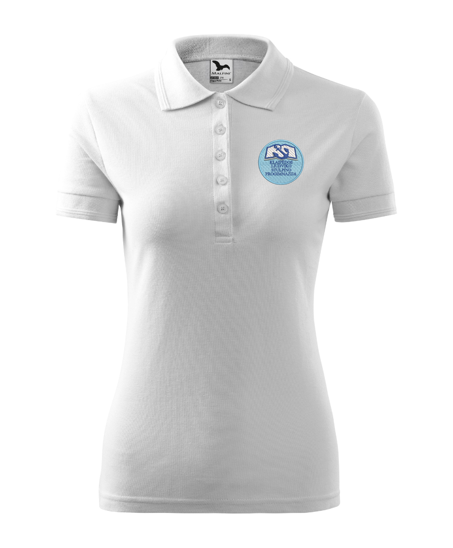 Klaipėdos Liudviko Stulpino progimnazijos polo marškinėliai merginoms su logo 210