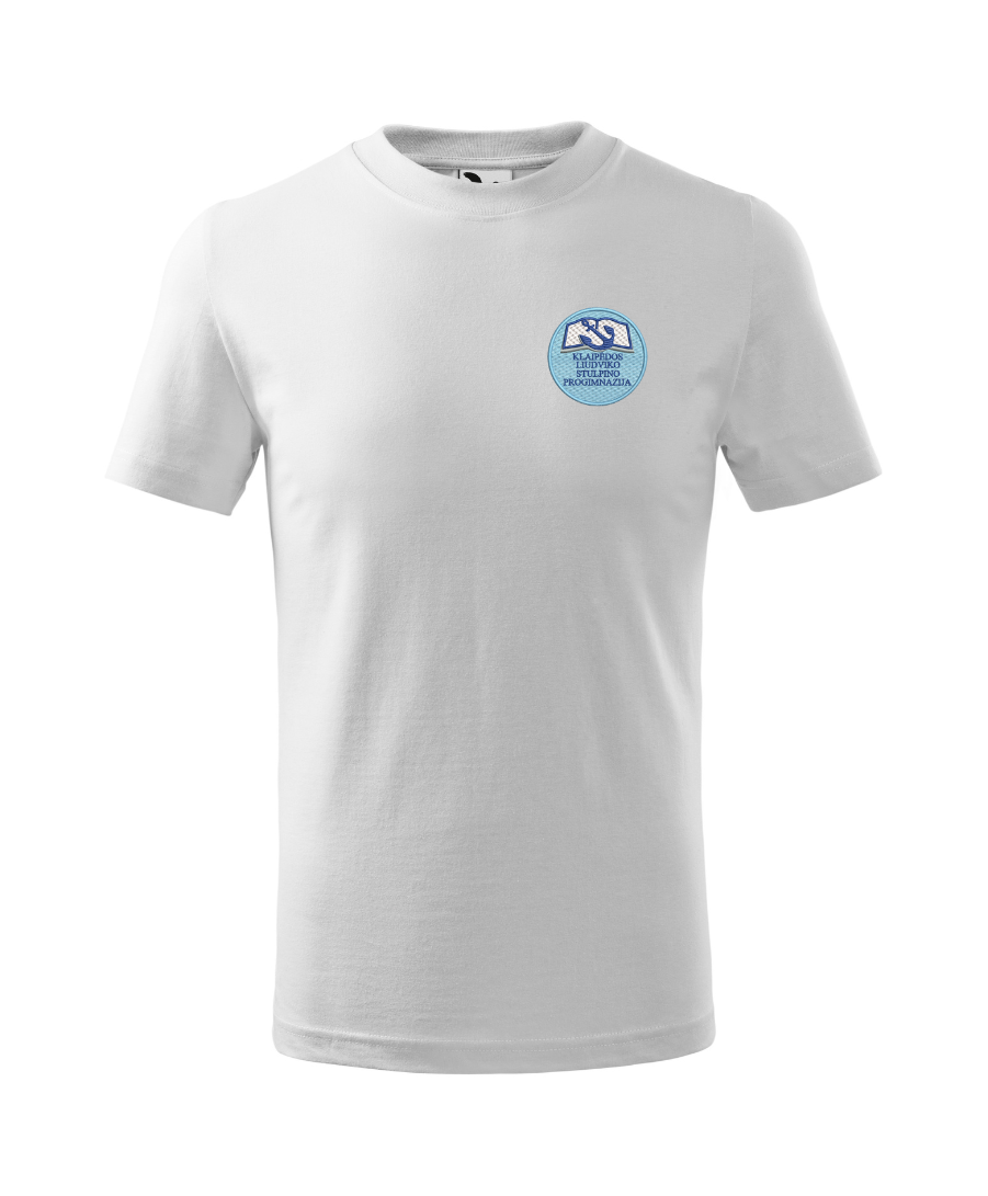 Klaipėdos Liudviko Stulpino progimnazijos marškinėliai vaikams su logo „Basic“ 138