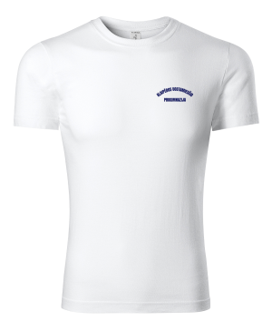 Klaipėdos uostamiesčio progimnazijos unisex marškinėliai su logo P73