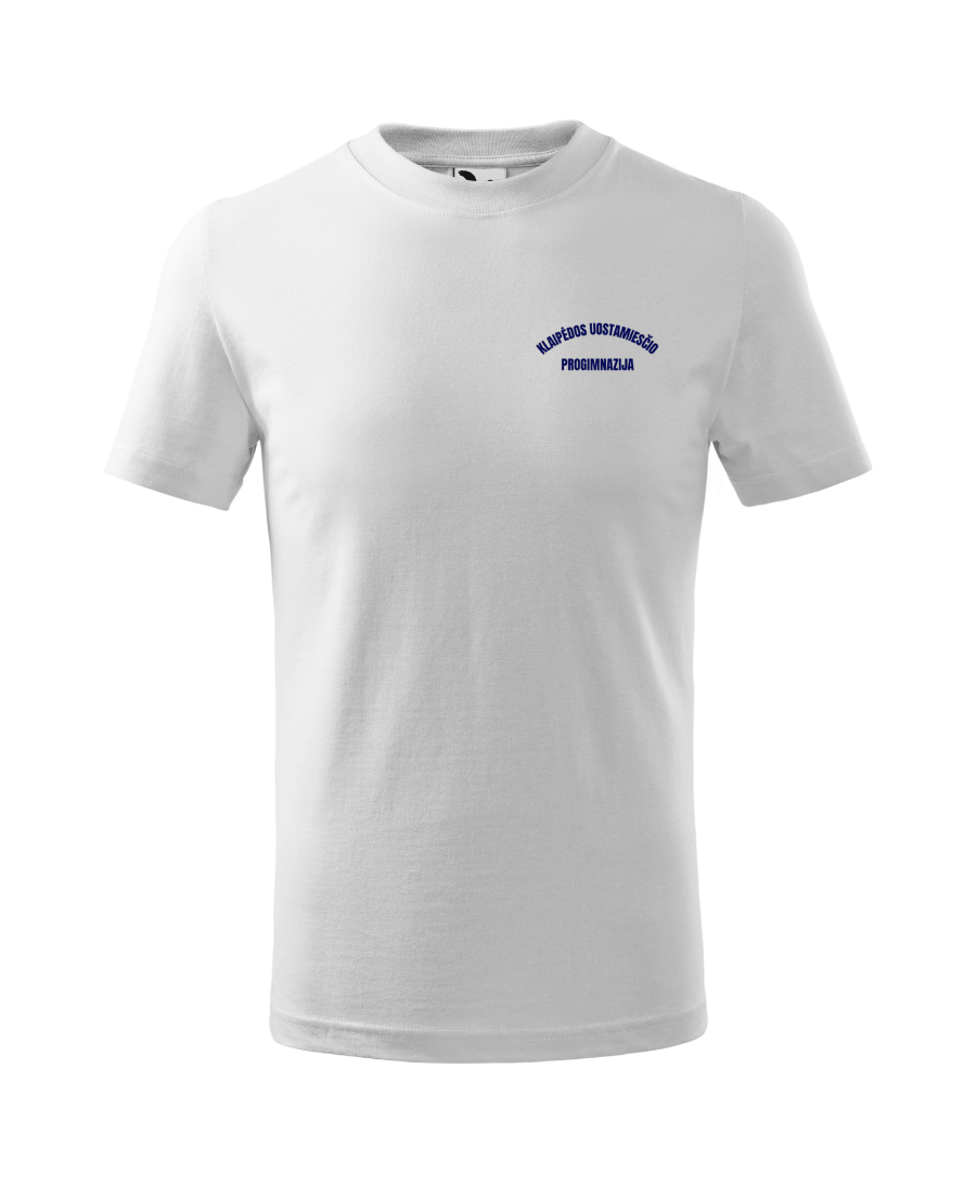 Klaipėdos uostamiesčio progimnazijos marškinėliai vaikams su logo „Basic“ 138