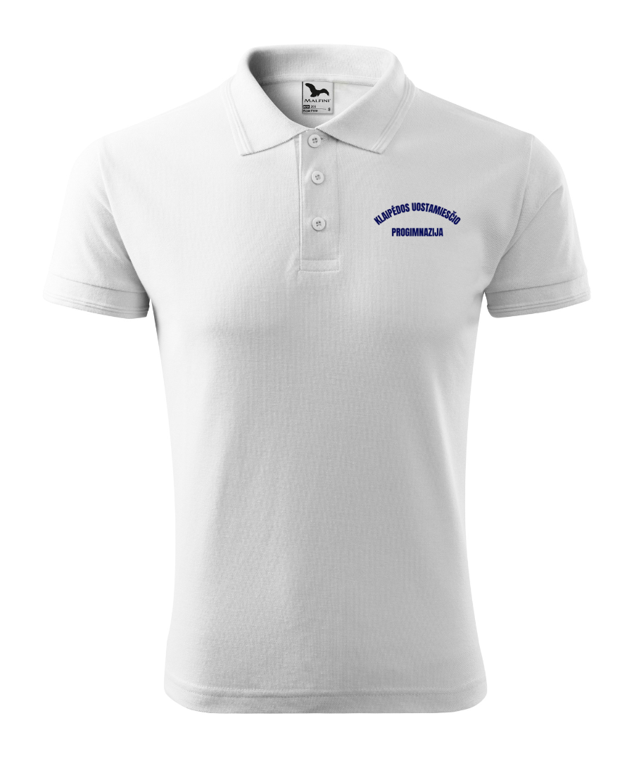 Klaipėdos uostamiesčio progimnazijos polo marškinėliai vaikinams su logo 203