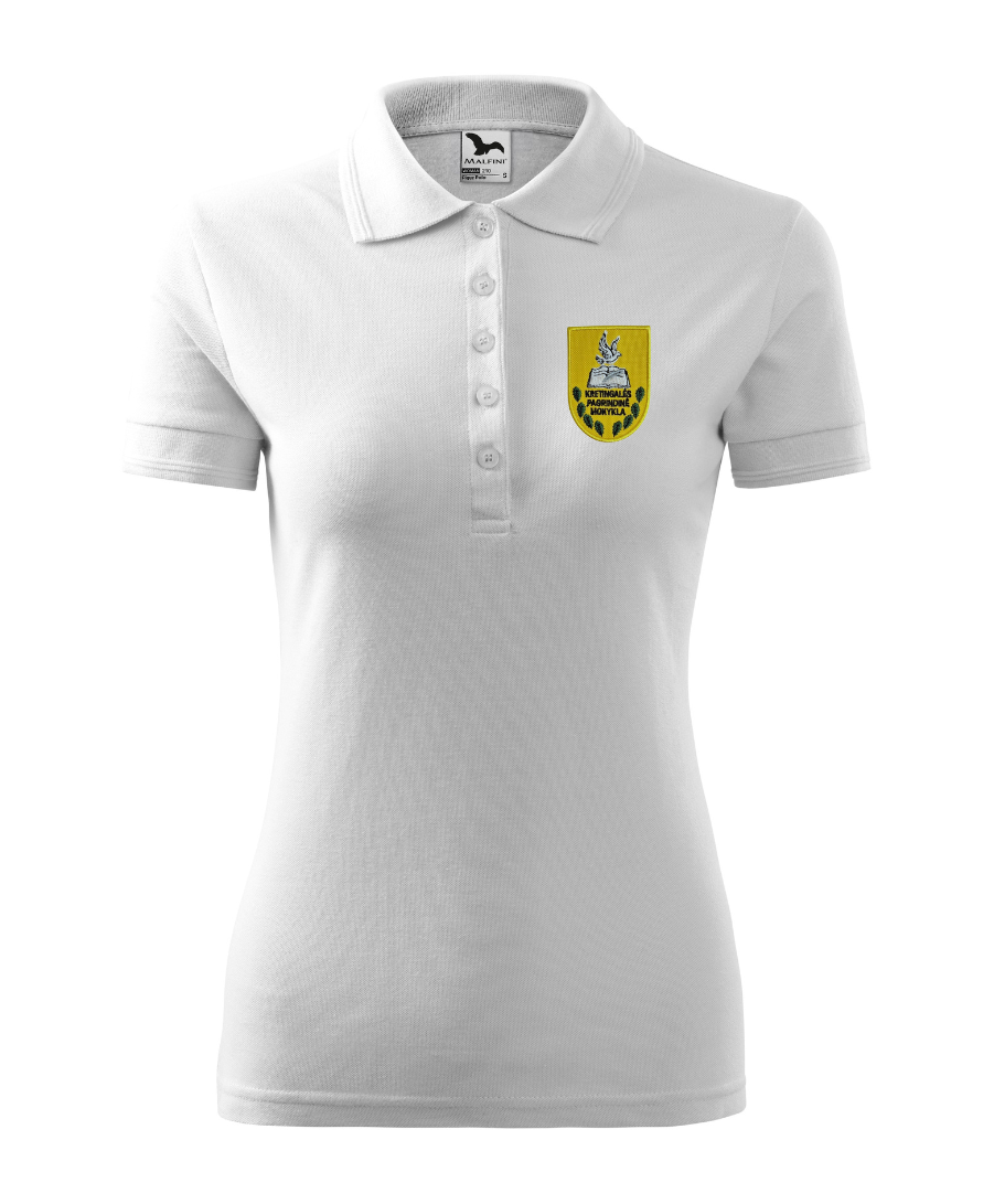 Klaipėdos r. Kretingalės pagrindinės mokyklos polo marškinėliai merginoms su logo 210