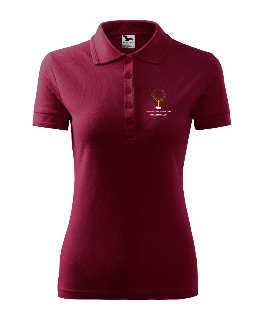 Klaipėdos Gedminų progimnazijos polo marškinėliai merginoms su logo 210