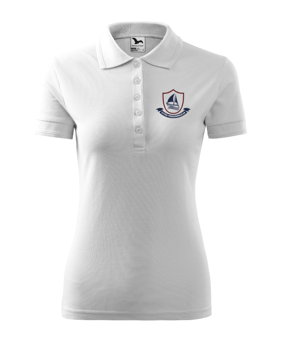 Klaipėdos Vitės progimnazijos polo marškinėliai merginoms su logo 210