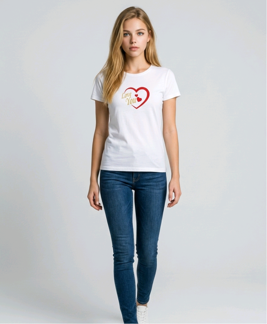 Unisex marškinėliai "LOVE YOU"