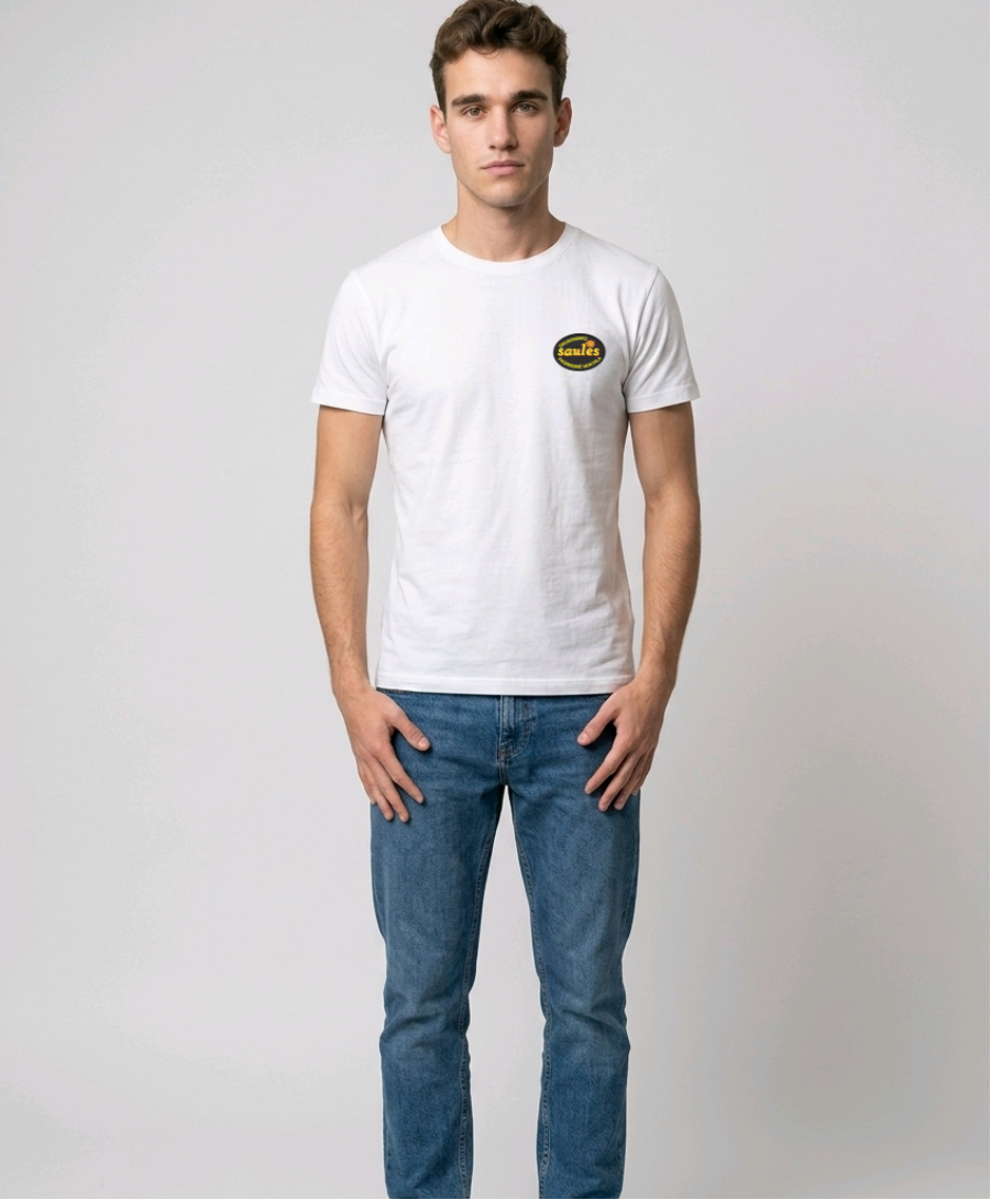 Druskininkų Saulės pagrindinės mokyklos unisex marškinėliai su logo P73