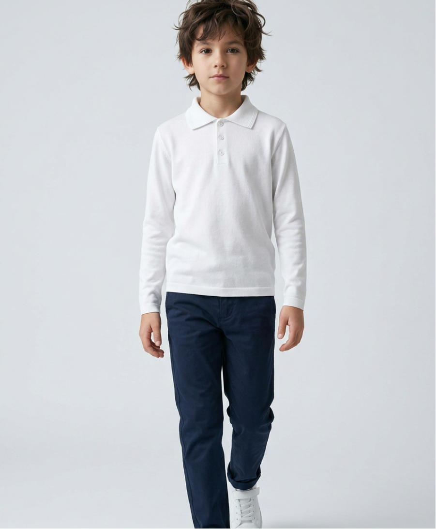 Skolas polo krekli bērniem "Pique Polo LS" 241